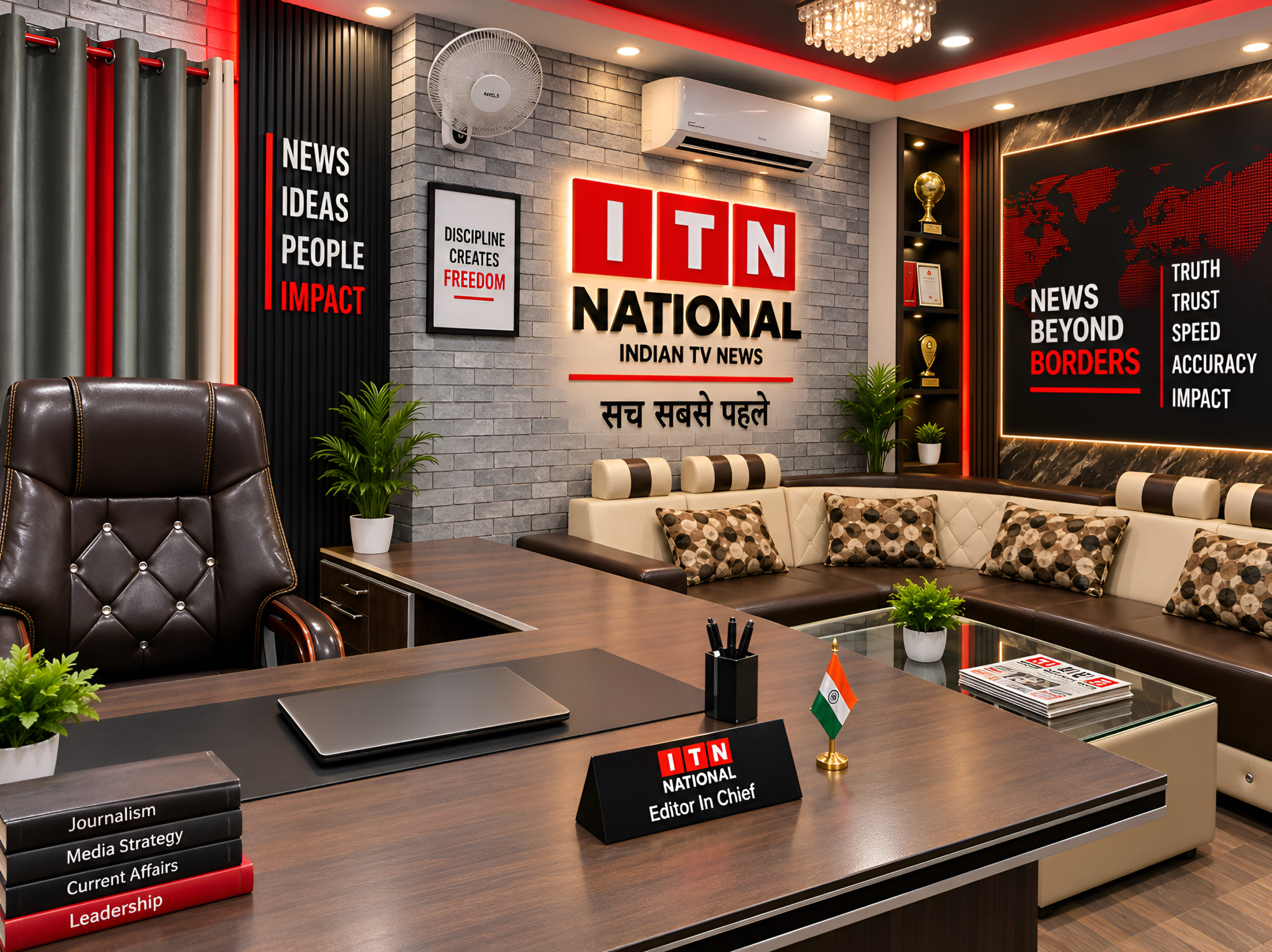 ITN National 24x7 TV News Channel office